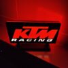 Logo LED KTM Racing 3D – Lampe LED | Veilleuse Emblème KTM, Fan Art | Idéal pour Fans et Décoration