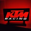 Logo LED KTM Racing 3D – Lampe LED | Veilleuse Emblème KTM, Fan Art | Idéal pour Fans et Décoration
