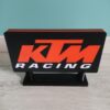 Logo LED KTM Racing 3D – Lampe LED | Veilleuse Emblème KTM, Fan Art | Idéal pour Fans et Décoration