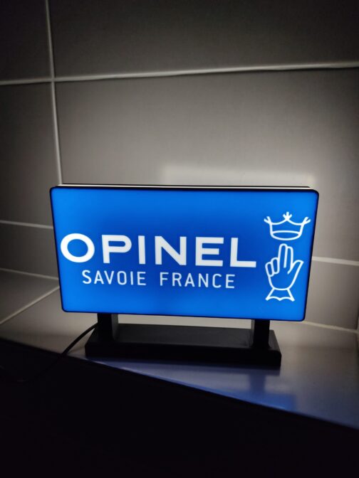 Logo Led Opinel - Lampe unique pour Fans et Collectionneurs