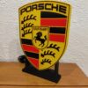 Logo LED 3D PORSCHE – Enseigne / Emblème / Lampe / Veilleuse Lumineux Fan Art