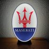 Logo LED 3D MASERATI – Enseigne / Emblème / Lampe / Veilleuse Lumineux Fan Art