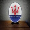 Logo LED 3D MASERATI – Enseigne / Emblème / Lampe / Veilleuse Lumineux Fan Art