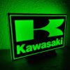 Logo LED 3D KAWASAKI – Enseigne / Emblème / Lampe / Veilleuse Lumineux Fan Art