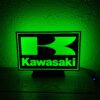 Logo LED 3D KAWASAKI – Enseigne / Emblème / Lampe / Veilleuse Lumineux Fan Art