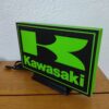 Logo LED 3D KAWASAKI – Enseigne / Emblème / Lampe / Veilleuse Lumineux Fan Art