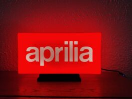 Logo LED 3D APRILIA – Enseigne / Emblème / Lampe / Veilleuse Lumineux Fan Art