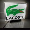 Logo LED 3D LACOSTE – Enseigne / Emblème / Lampe / Veilleuse Lumineux Fan Art