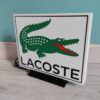 Logo LED 3D LACOSTE – Enseigne / Emblème / Lampe / Veilleuse Lumineux Fan Art