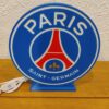Logo LED 3D PSG - Paris Saint Germain – Enseigne / Emblème / Lampe / Veilleuse Lumineux Fan Art