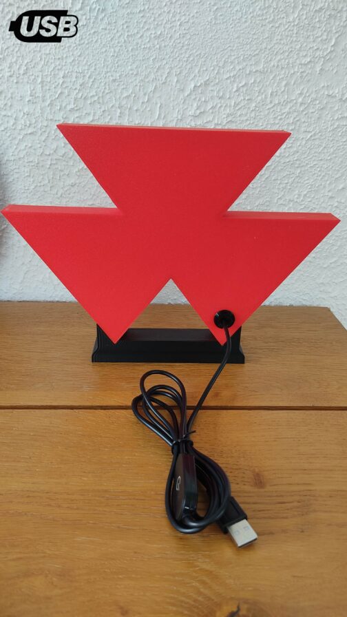 Logo LED 3D MASSEY FERGUSON – Enseigne / Emblème / Lampe / Veilleuse Lumineux Fan Art