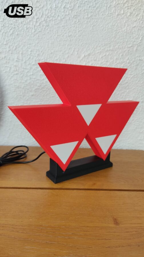 Logo LED 3D MASSEY FERGUSON – Enseigne / Emblème / Lampe / Veilleuse Lumineux Fan Art