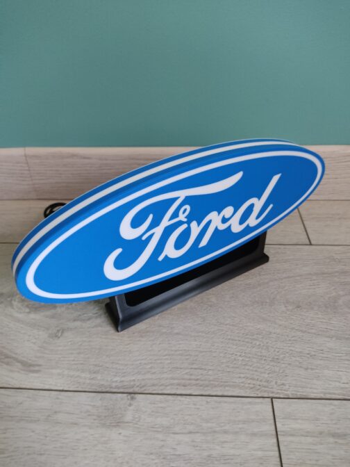Logo LED 3D FORD – Enseigne / Emblème / Lampe / Veilleuse Lumineux Fan Art