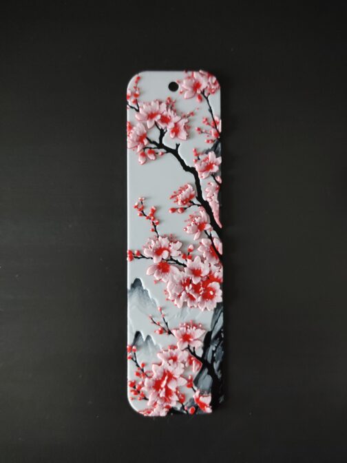 Marque-page Fleurs de Cerisier – Personnalisable – Impression 3D