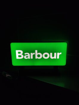 Logo LED 3D BARBOUR – Enseigne / Emblème / Lampe / Veilleuse Lumineux Fan Art